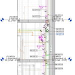 FlowStruct – Fire Protection Riser Views
Creation of fire protection riser views with full annotations and dimensions, including vertical alignment and top-to-bottom copying of model groups for consistent multi-floor coordination.
