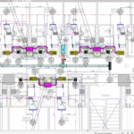 NYC Mechanical Floor Plan – Ductwork Layout, Annotation & Dimensioning