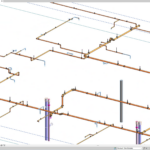 Fire Protection System Modeling with Hangers (DWG-Based)