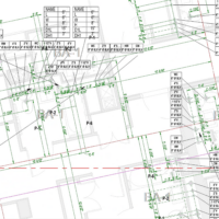 FlowStruct – Vertical Penetrations & Riser Coordination
Execution of floor-plan penetrations for vertical plumbing risers, including setting pipe diameters, assigning labels, and coordinating sleeve sizes across all systems.